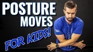 'TOP 3 Posture Exercises for KIDS (Increase STRENGTH & Fix Spine)'