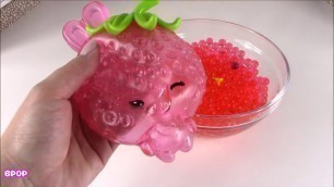 'BubblePOP Kids! Cutting OPEN Squishy Strawberry Bubbleezz! Peanut Butter & Jelly Putty! Tadpole SLIM'