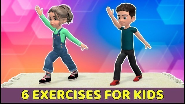 '6 AWESOME EXERCISES FOR KIDS - AT HOME FAMILY FUN WORKOUT'