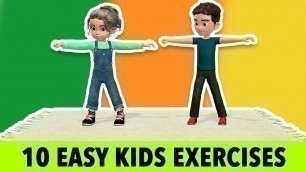'10 Easy and Simple Kids Exercises To Do At Home'