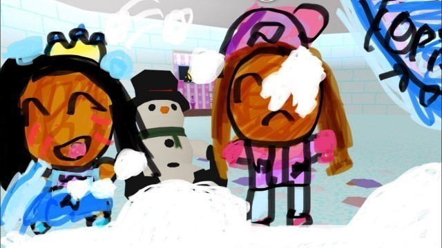 'My Pixe World ☃️ Princess Kay Starts A Snowball Fight