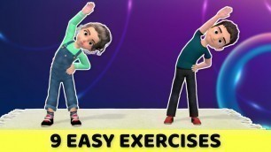 '9 EASY EXERCISES FOR KIDS - BEGINNER FRIENDLY, NO JUMPING'