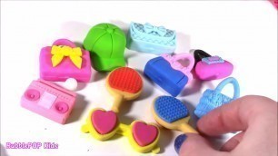 'BubblePOP Kids! Claire\'s HAUL! ICE CREAM Makeup Palette! Puzzle ERASERS! Cupcake Pucker POPS & Unico'
