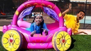 'Wendy with Princess Carriage Inflatable Kids Toy'
