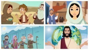 'Bible Songs Collection for Children 2022 (Animated, with Lyrics) - Joseph, Esther, Moses, Jesus'