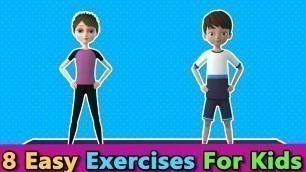 '8 Easy Exercises For Kids At Home | Kids Exercise |Get Active At Home'