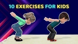'EXERCISE FOR KIDS: 10 KIDS EXERCISES TO GET STRONGER AT HOME'