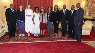 Angelina Jolie Takes Daughter Zahara To her Birth Country To Meet Ethiopia's President.