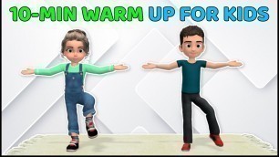 '10-MIN EASY WARM UP EXERCISE FOR KIDS - DAILY ROUTINE'
