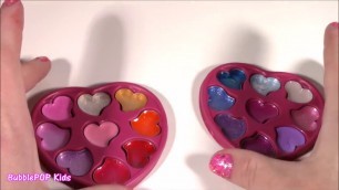 'BubblePOP Kids! Barbie JET SET MAKEUP CASE! Lip BALM LIP Gloss Palette! Paint Press On Nails with Ba'