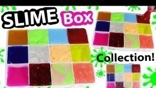 'Mini SLIME Collection BOX! Squishy SLIME HAUL! DIY SLIME STORAGE Box! BubblePOP Kids'