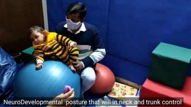 'Swiss ball  Oriented Neck And Trunk Control Exercise for Cerebral Palsy Kids part 2'