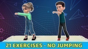 '21 EXERCISES FOR KIDS: NO JUMPING, BEGINNER FRIENDLY'