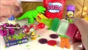 'BubblePOP Kids! A Lot of New CANDY 4! Gummy TACO! Baby Rattle POP! Sour SLIME Roller! DINOSAUR Spray'