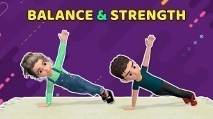 '10 SUPER FUN CORE EXERCISES FOR KIDS – BALANCE & STRENGTH'