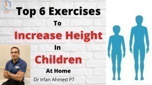 'Best Exercises To Gain Height At Home | Role Of Human Growth Hormone To Gain Height | In Urdu/Hindi'