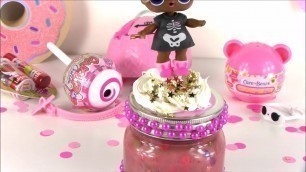 'BubblePOP Kids! DIY LOL Surprise Confetti POP SLIME! Mix Glitter & Confetti! Decorate Slime Jar! Sur'