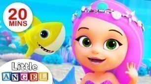 'Baby Shark meets The Little Mermaid Princess| Kids Songs by Little Angel'