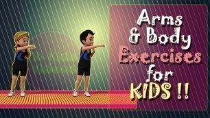 'Exercises for Kids | Arms & Body Exercises | 3D animation'