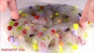 'BubblePOP Kids! DIY FRUIT Jelly SLIME! Make Squishy Crunchy SLIME with Fruit Pieces! Cupcake Jar! Fr'