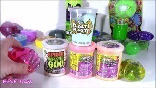 'BubblePOP Kids! Mixing Store Bought SLIMES! Huge SLIME Smoothie CUPS! 47 Layers of Different SLIME!'