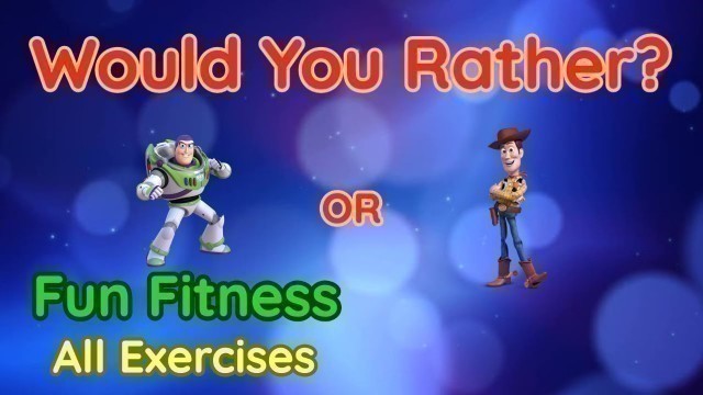'Would You Rather?? WORKOUT - At Home Fun Fitness Activity for the Family - Physical Education'