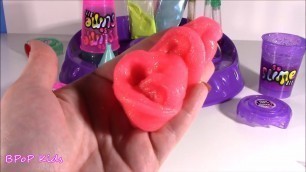 'BubblePOP Kids! DIY Slime FACTORY! Make 10 Different Slimes with Water & SLIME Powder! Decorate! FUN'