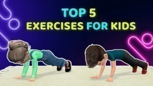 'TOP 5 CORE EXERCISES FOR KIDS – FLAT TUMMY'