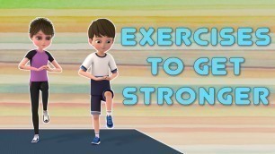 'Exercise for Kids: 10 Kids Exercises To Get Stronger At Home | Kids exercise'