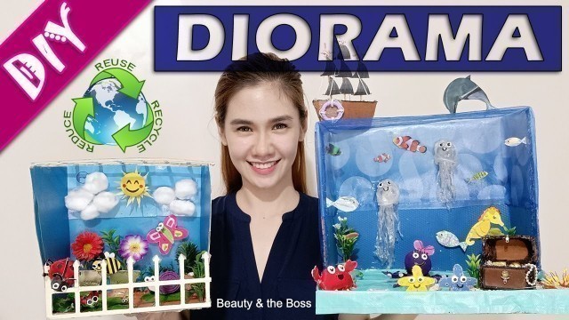 'DIY DIORAMA | How To Make Diorama | Ocean & Garden | Reduce, Reuse, Recycle | Help Save Mother Earth'