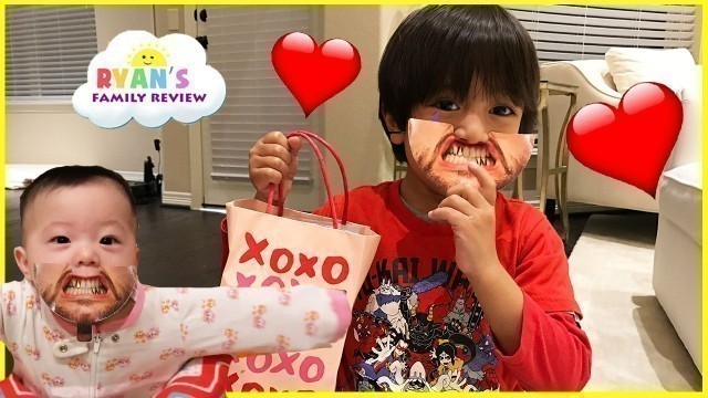 'Kids Candy Surprise Valentine Day Haul and Princess T Family Fun Game Ryan\'s Family Review'