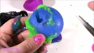 'BubblePOP Kids! Cutting OPEN Squishy MOCHI Cake! Crunchy Octopus! Piggy SLIMER! Alien Worm HEAD! Str'