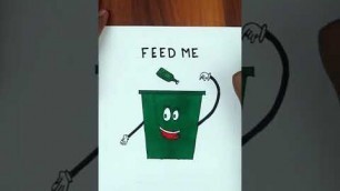 'How To Draw Poster On Waste Management // How To Draw Reduce Reuse Recycle Poster Drawing'