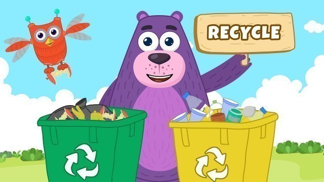 'What is recycling? | Recycling for children | Learn to recycle | Polly Olly'