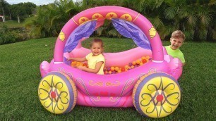 'Diana Pretend Play with Princess Carriage Inflatable Toy'