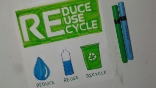 'Poster On Reduce Reuse & Recycle | Drawing & Painting On 3R Reduce, Reuse & Recycle'