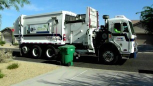 'Recycle Kid & Garbage Day  in Mesa Arizona.'