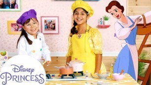 'The Princess and the Chefs Cooking Show With Belle | Activities for Kids | Disney Princess Club'