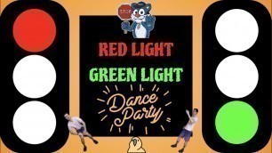 'P.E. From Home: Red Light, Green Light, Dance Party - Kids Workout!'