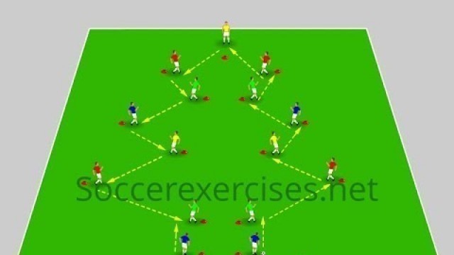'Christmas Tree Passing drill for kids - Soccer Exercises -extra'
