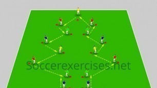 'Christmas Tree Passing drill for kids - Soccer Exercises -extra'