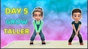 'DAY 5 OF 6: FUN EXERCISES TO GROW TALLER | KIDS DAILY EXERCISE'
