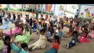 '|| Kids doing exercises in their school 
