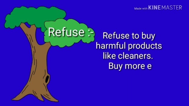 '5R\'s :- refuse , reduce , reuse , repurpose and recycle'