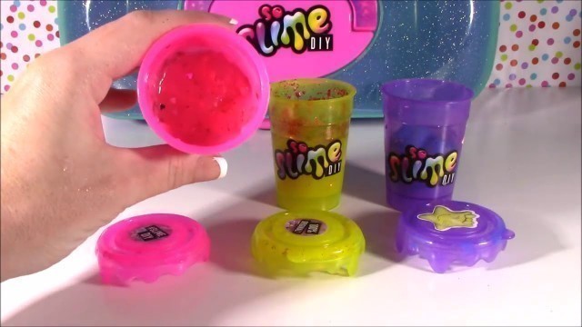 'BubblePOP Kids! DIY SLIME Caboodle CASE! Make 6 Different SLIMES with Water & POWDER! Decorate! Hidd'