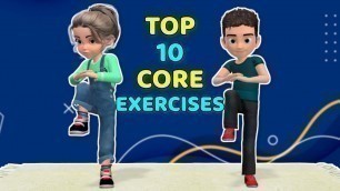 'TOP 10 CORE EXERCISES FOR KIDS'