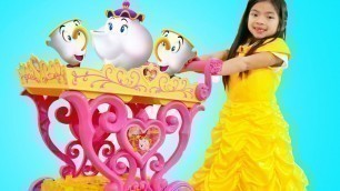 'Emma Play with Disney Princess Belle Musical Tea Party Cart'