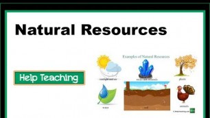 'Natural Resources | Science Lesson for Kids'