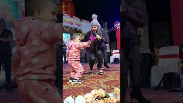 'Ashima panda Dance with a child in kalahandi utsab,junagarh