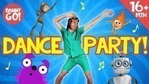 'Wiggle, Freeze, Spin + more! | Dance Along | Dance Compilation | Danny Go! Songs for Kids'